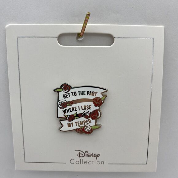Disney Parks Pin Alice in Wonderland Queen of Heart "Lose My Temper" Roses - Picture 1 of 5